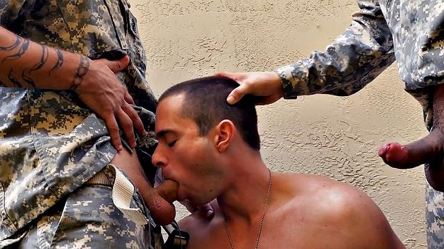 Army wild gay fucked in ass by fucker from behind