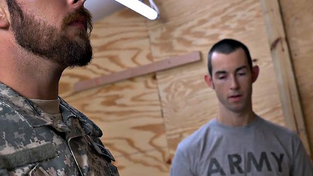 Army wild gay fucked in ass by fucker from behind