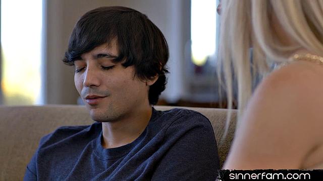 Big ass MILF riding her stepson