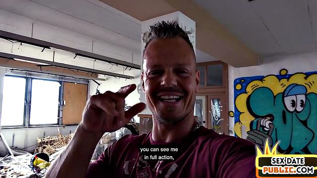 Inked busty mature German lady public fucked on sex date