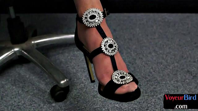 Sexy lingerie voyeur watching