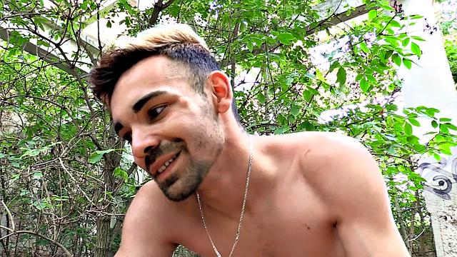 Euro stud POV banged outdoors for good money