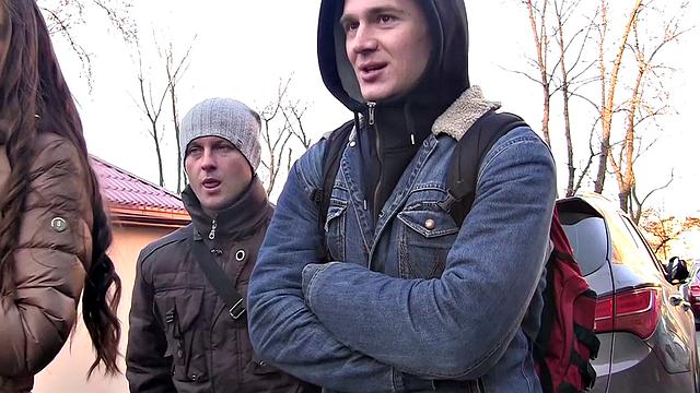 Smoking hot cutie paid to join in a MMF threesome