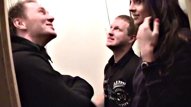 Smoking hot cutie paid to join in a MMF threesome