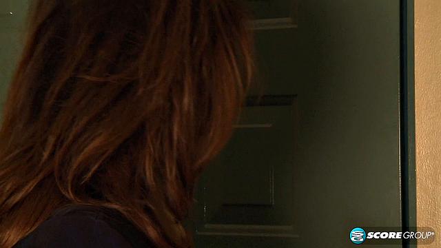 Busty flight attendant gets ass-fucked