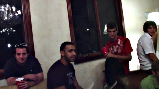 Hazed college stud assfucked for voyeuristic fraternity