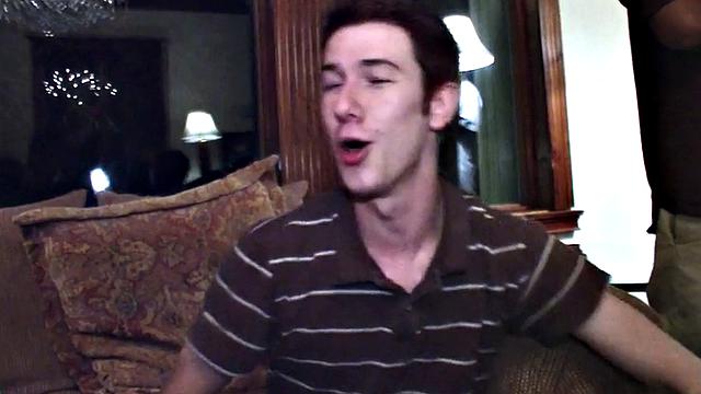 Hazed college stud assfucked for voyeuristic fraternity