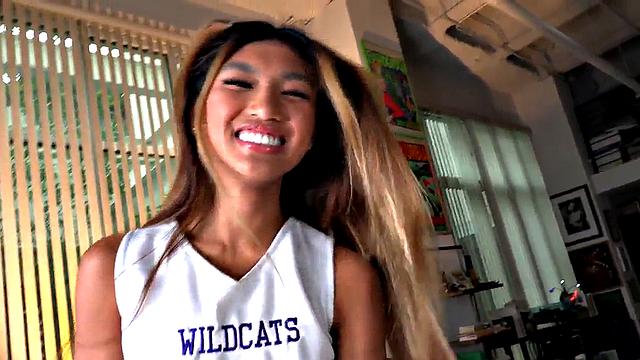 Skanky Asian handling cock POV