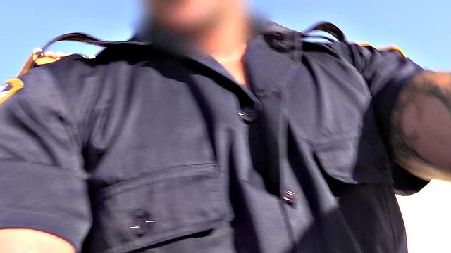 Italian Takes Cop's Cock in Her Ass