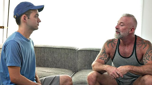 Seduced nympho drilled in anal hole by big white cock