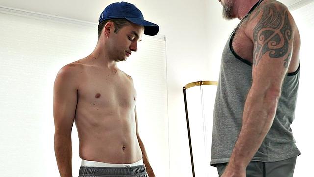 Seduced nympho drilled in anal hole by big white cock