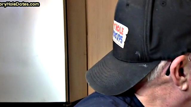 Gloryhole DILF sucks cock and gets fucked in greedy ass