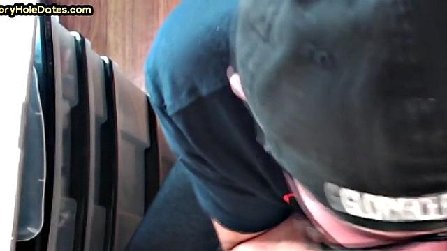 Gloryhole DILF sucks cock and gets fucked in greedy ass