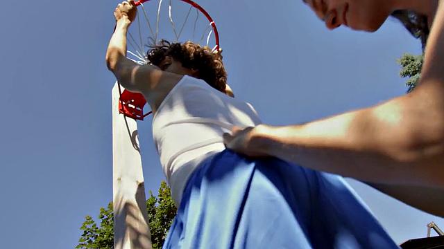 Rimjob long hair guy fucks str8 twink in tight asshole