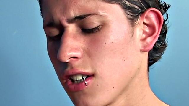 Skinny Latino twink fucked at home in ass after sucking cock