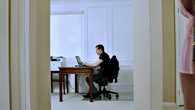 Redhead MILF passionately bounces on young cock