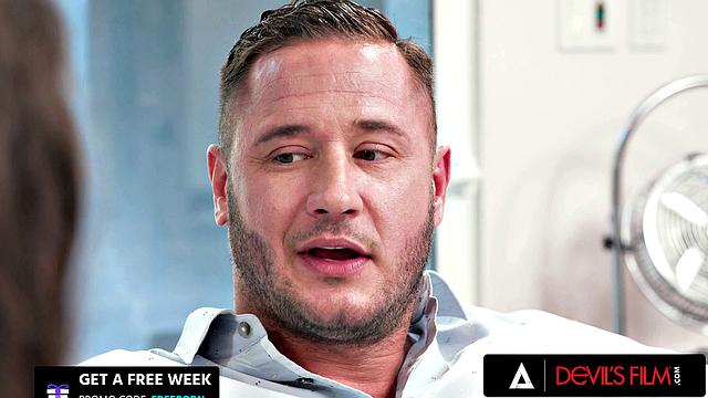 DEVILS FILM - Sexy Teen Liz Jordan Gets Tight Pussy Fucked By A Swinger