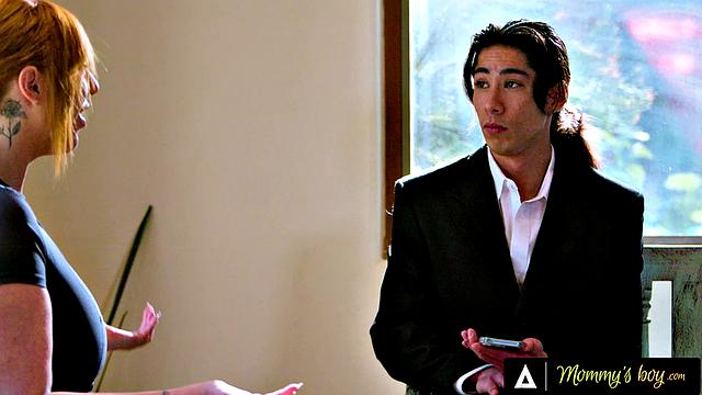 MOMMY'S BOY - Big Titties MILF Lauren Phillips Gets Her Pussy Banged By Her Client