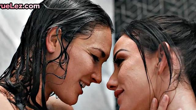 Stunning Lesbian toyed in pussy