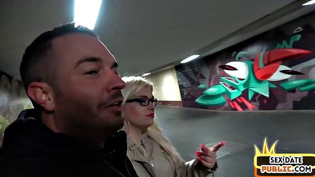 Public German amateur babe POV banged outdoors by sex date