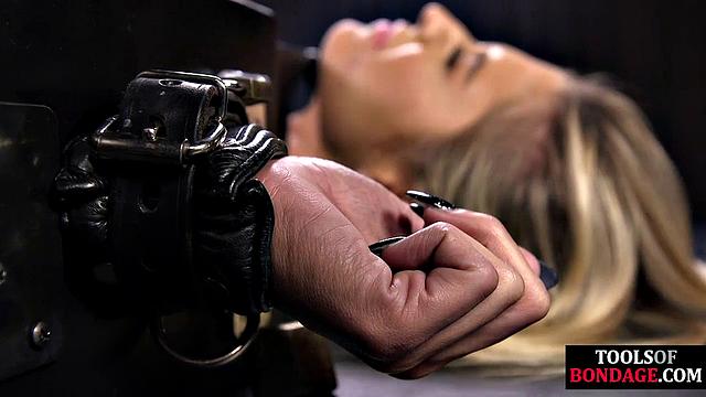 Inked blonde pleasing master