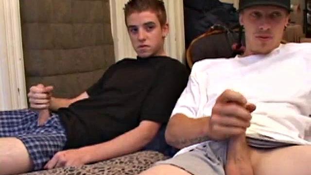 Shane is caught watching porn when Mason walks in. The boys enjoy some action.