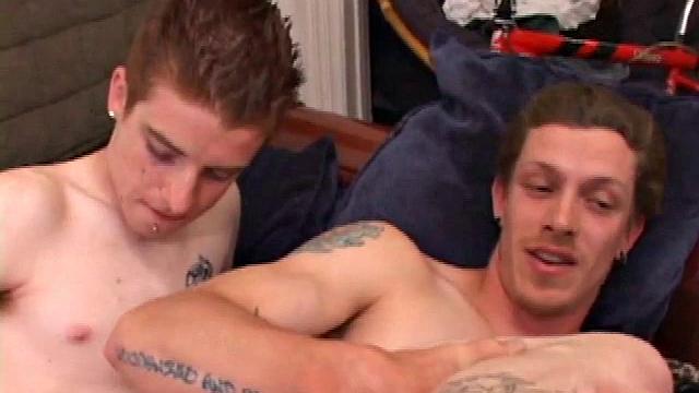 Shane is caught watching porn when Mason walks in. The boys enjoy some action.