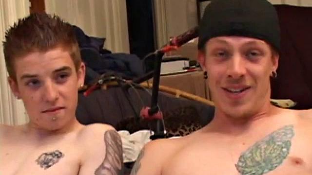 Shane is caught watching porn when Mason walks in. The boys enjoy some action.