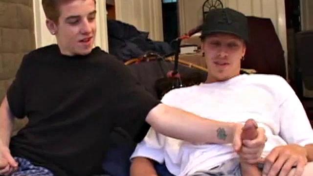 Shane is caught watching porn when Mason walks in. The boys enjoy some action.