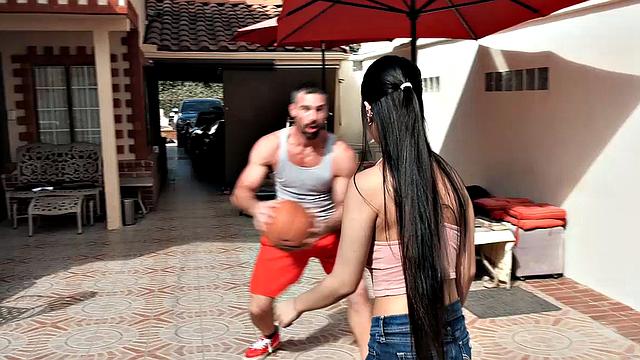 Petite Jade Kush Scores A Big Cock For Her Asian Pussy After The Basketball Game
