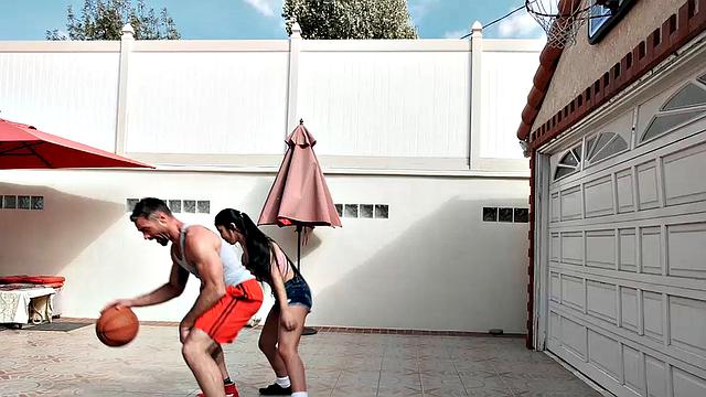 Petite Jade Kush Scores A Big Cock For Her Asian Pussy After The Basketball Game