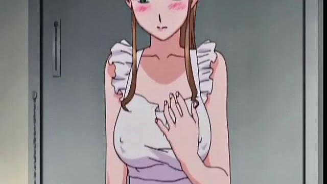 Hot Maid In Naked Apron Pleases Master