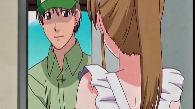 Hot Maid In Naked Apron Pleases Master