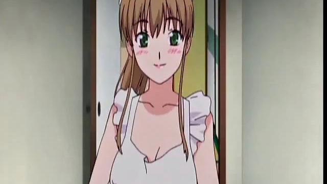 Hot Maid In Naked Apron Pleases Master