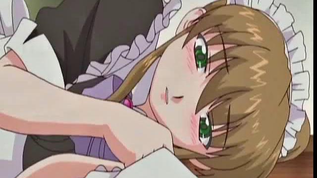 Hot Maid In Naked Apron Pleases Master