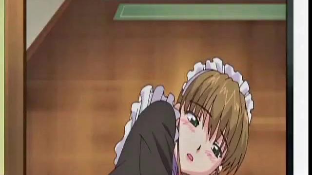 Hot Maid In Naked Apron Pleases Master