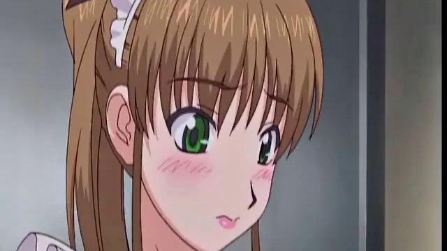 Hot Maid In Naked Apron Pleases Master