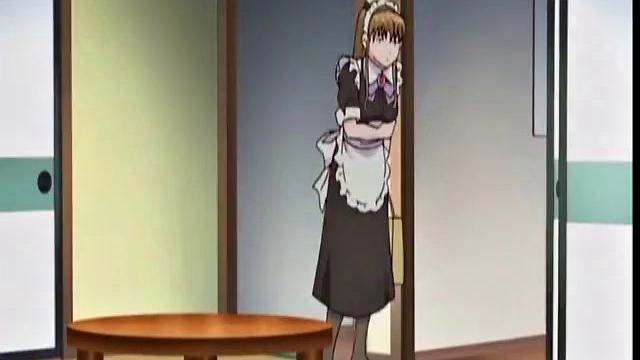 Hot Maid In Naked Apron Pleases Master