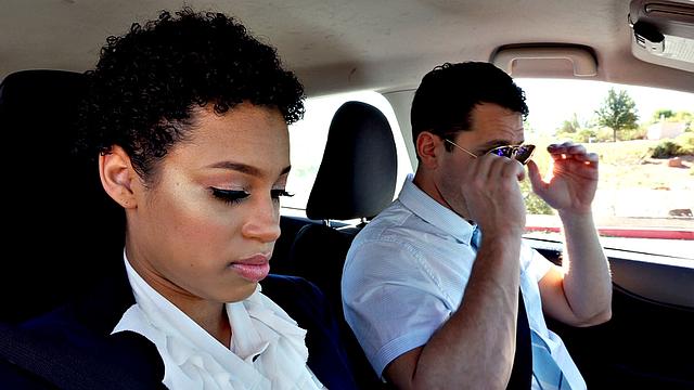 Chocolate Cutie Rides Her Driving Instructor