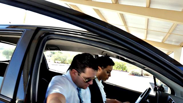 Chocolate Cutie Rides Her Driving Instructor