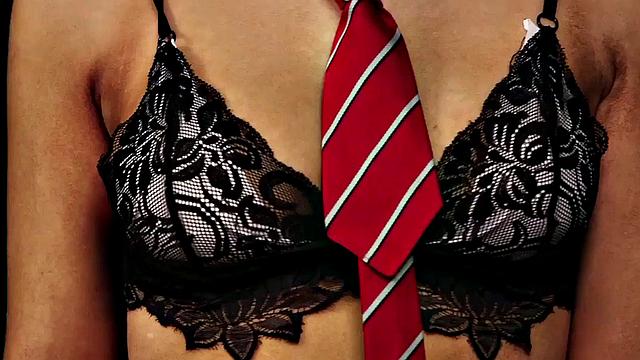 Uniformed student watches teacher wank in classroom