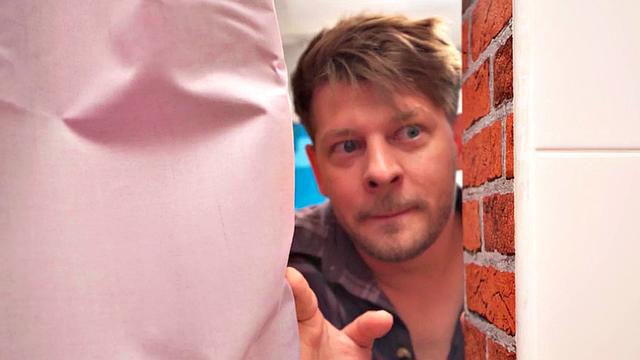 Busty Ginger MILF rammed in hostel shower after teasing