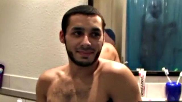 Hunky German giving blowjob after massaged by jock