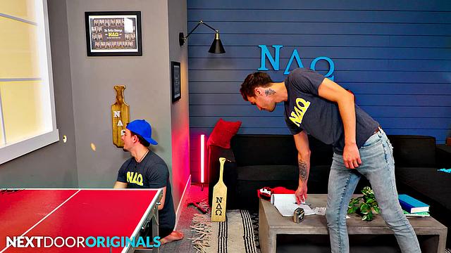 Mischievous Fratboy Tests Out Gloryhole with Sexy Twink - NextDoorStudios