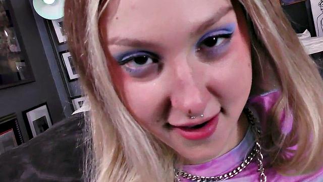 Busty POV amateur babe gets fucked and talks dirty