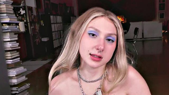 Busty POV amateur babe gets fucked and talks dirty