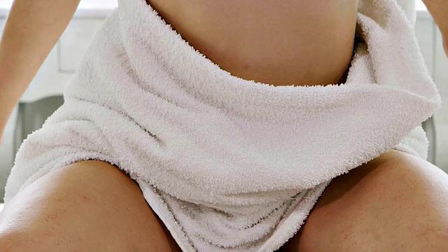 Massaged bitch fucked by nice oiled dick in wet pussy hole