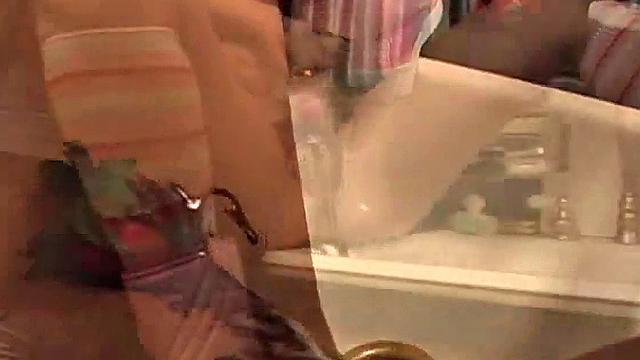 Lesbian teens licking chocolate and strawberries