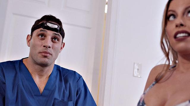 Cockhungry MILF cant resist doctors so she deepthroats