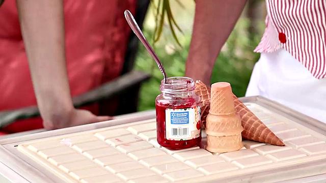 Liz Jordan Dribbles Ice Cream on Her Perky Natural Tits And Gets Pounded Doggystyle by Codey Steele